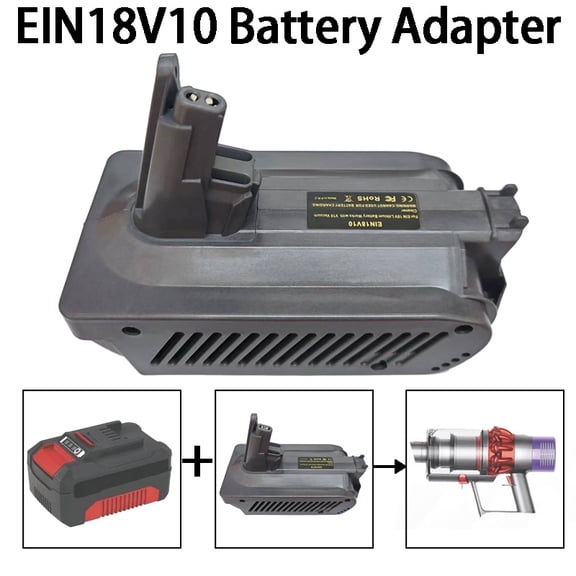 For Ein*hell 18V Li-ion Battery EIN18V10 Battery Adapter Convert To for Dy*son V10 Battery,to Work for Dy*son V10 Series Vacuum Cleaner