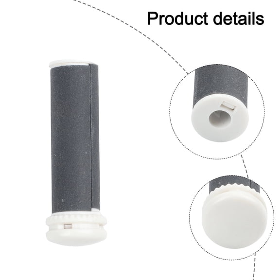 For Emjoi For Mini Pedi Exfoliating Roller Fine Black ABS 5.1x1.7x1.7cm