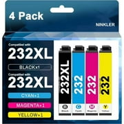 Printer Ink Compatible for Epson 232 Ink Cartridges for Expression Home XP-4200 XP-4205 Workforce WF-2930 WF-2950 Printer