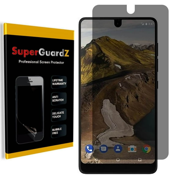 For Essential Phone - SuperGuardZ Privacy Anti-Spy Screen Protector, Anti-Scratch, Anti-Bubble, Anti-Fingerprint