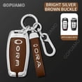 thumbnail image 1 of For Euler B 3/4 buttons key case Euler White Cat Keyring Holder Zinc alloy Car Key Case Cover Fob Keychain Accessories, 1 of 26