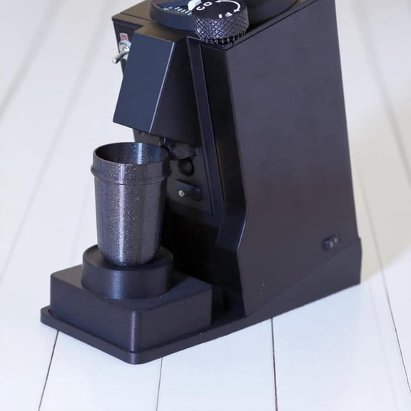 For Eureka Mignon Tilted Base, Magnetic Dosing Cup, 14 Anti-Slip Stand with Precise Grounds Chute, Matte Black Accessory for Coffee Grinder
