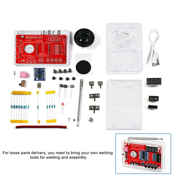 For FM Radio Soldering Kit for Students and Hobby Electronics Projects