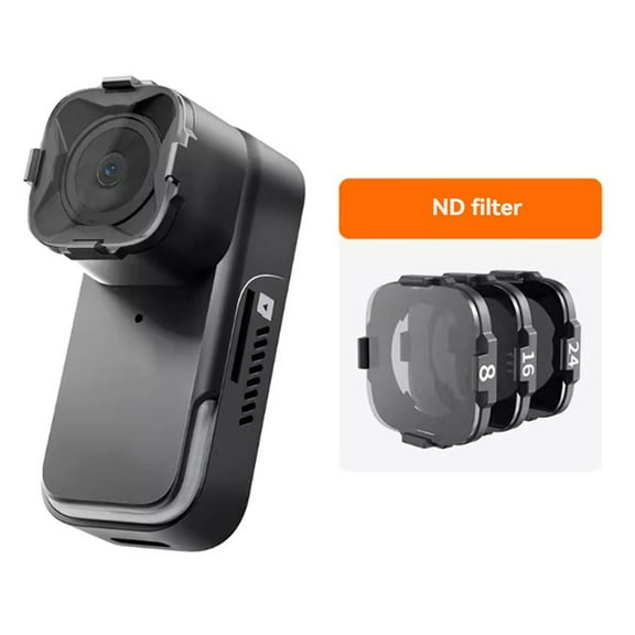 For FPV Racing Drone Camera Thumb 4K V2 Version FOV HD Camera 16g Built-in Gyro Filter FPV Camera Wide Angle,1 * camera 3 * ND filters