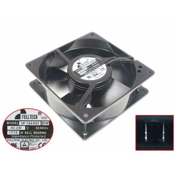 For FULLTECH UF-12AM23 BTHF AC 230V 17W 120x120x38mm Server Cooling Fan