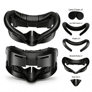 For Facial Interface Replacement VR Face Pad Compatible with Meta Quest 3 Ice Silk PU Adjustable Ventilated Light Blocking Easy To Clean Design