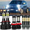 thumbnail image 1 of For Fiat 500 2012-2019 -Combo 6X LED Headlight + Fog Light + DRL Light Bulbs Kit, 1 of 12