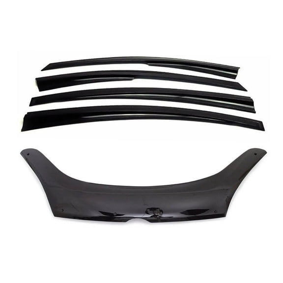 Bug Shield Hood Deflector & Window Visor Vent for RAM ProMaster City 2019-2022