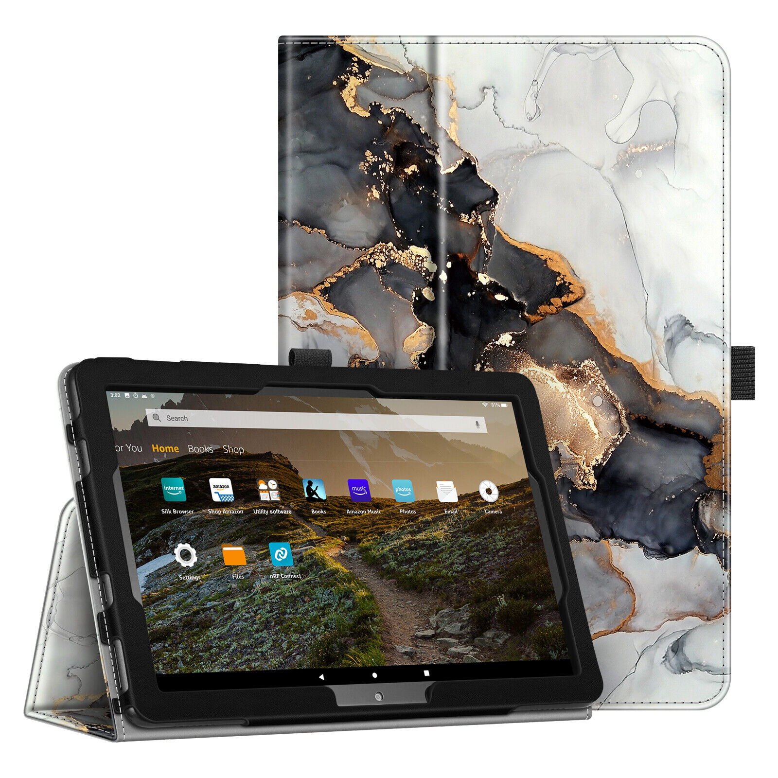 For Fire HD 10 /HD 10 Plus 11th Gen 2021 Smart Case Slim Fit Standing