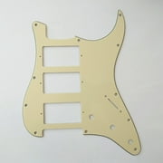 For Fit Fender Stratocaster HHH Humbucker Pickup Strat Guitar Pickguard Replacement Parts with Mounting Screws 3 Ply