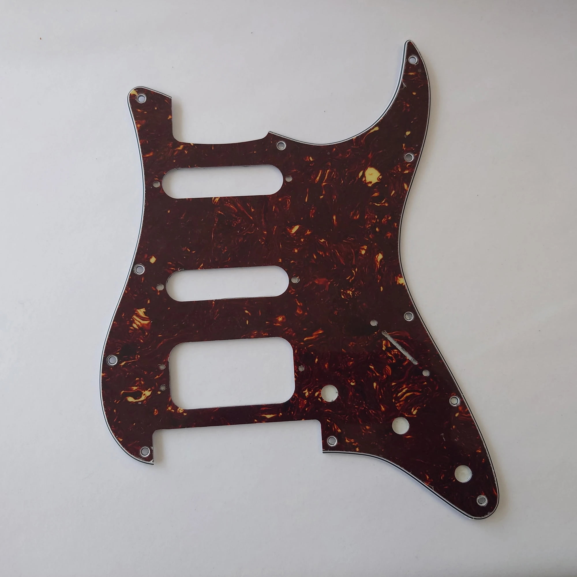 For Fit Fender Stratocaster SSH Humbucker Pickup Strat Guitar Pickguard Replacement Parts with Mounting Screws 3 Ply