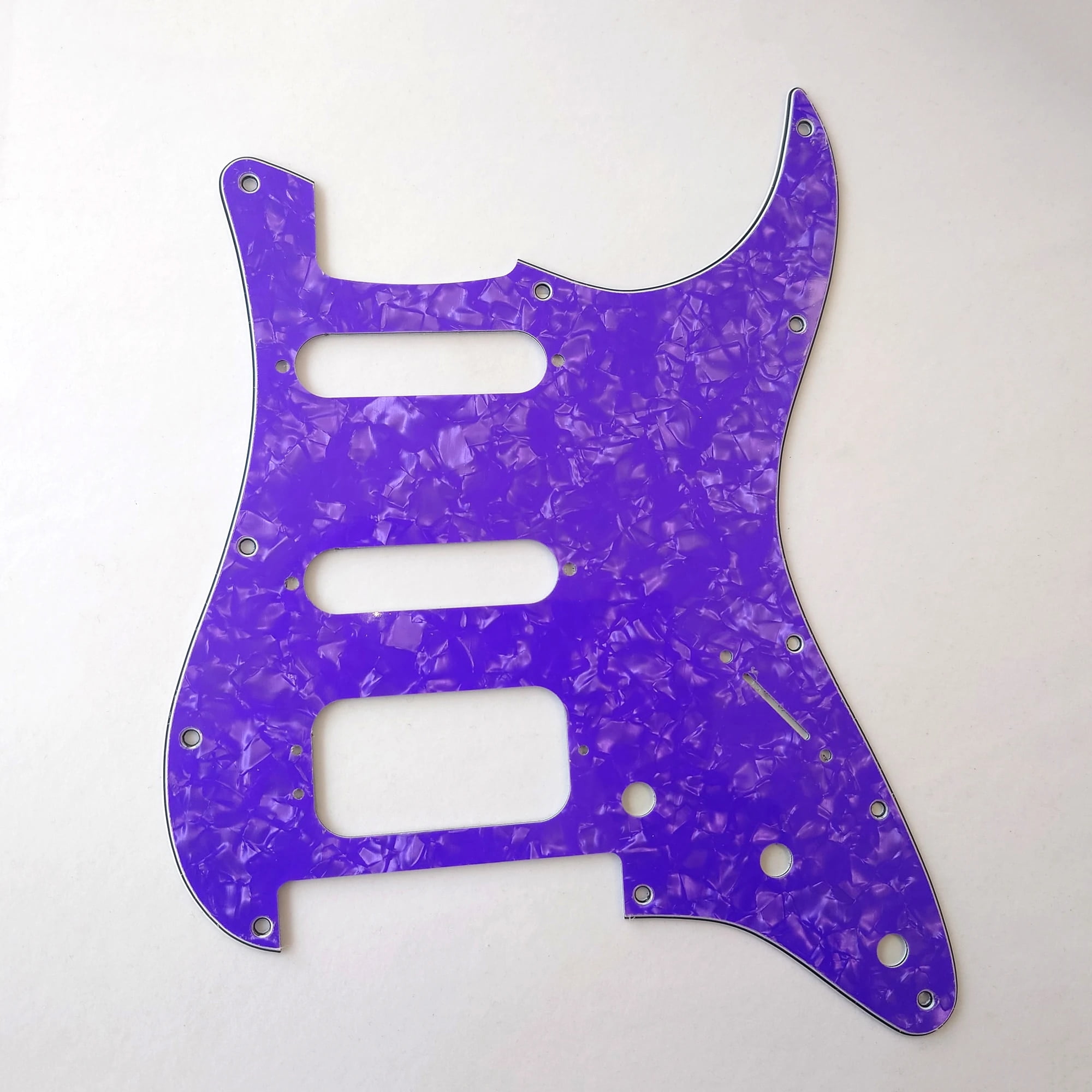 For Fit Fender Stratocaster SSH Humbucker Pickup Strat Guitar Pickguard Replacement Parts with Mounting Screws 3 Ply