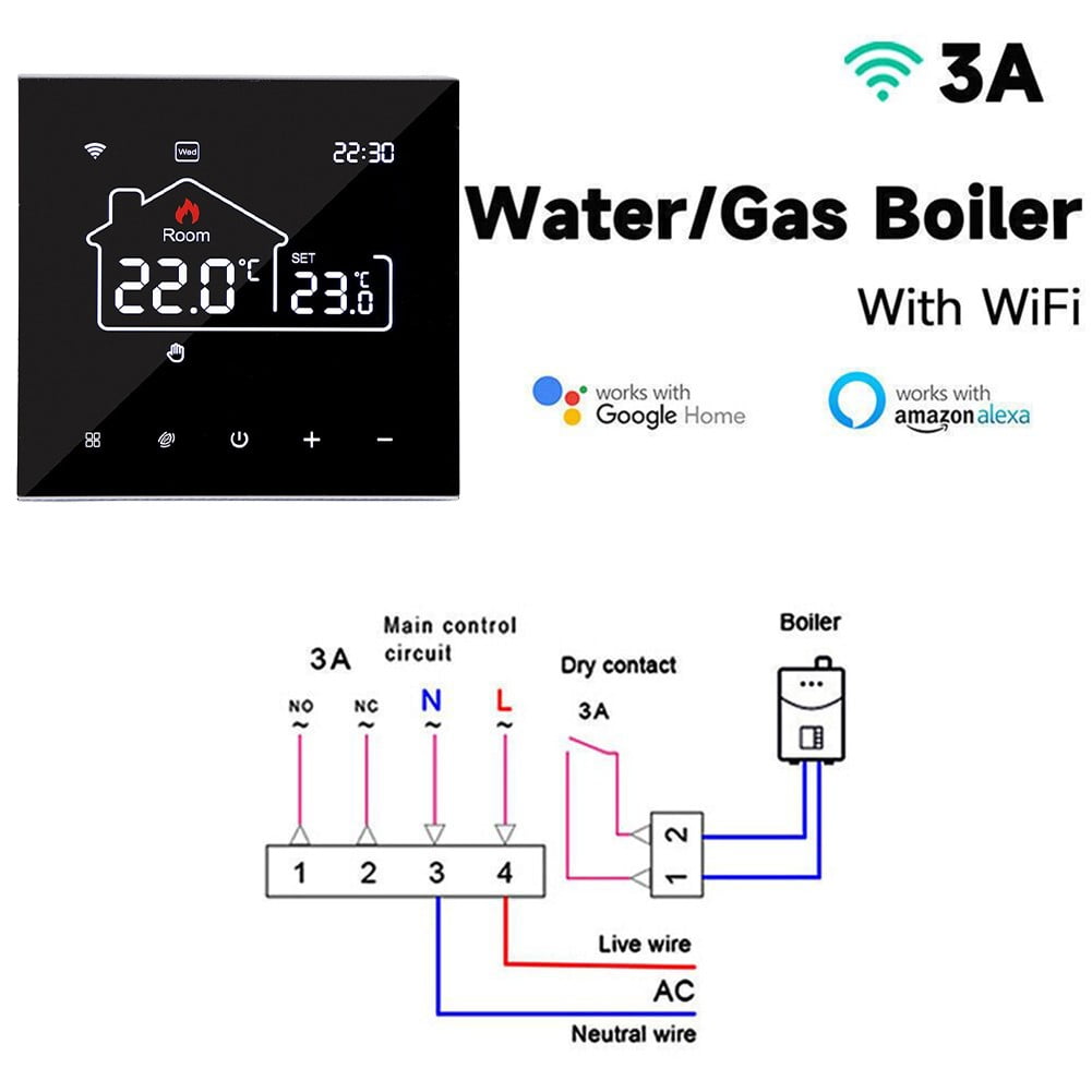 For For Tuya WiFi Smart Thermostat Electric Heating Water Gas Boiler