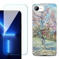 thumbnail image 1 of For For iPhone 16e Phone Case Cover, Shockproof Case with Tempered Glass Screen Protector, by OneToughShield - Blossom Tree, 1 of 2