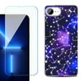 thumbnail image 1 of For For iPhone 16e Phone Case Cover, Shockproof Case with Tempered Glass Screen Protector, by OneToughShield - Constellations, 1 of 2