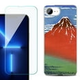 thumbnail image 1 of For For iPhone 16e Phone Case Cover, Shockproof Case with Tempered Glass Screen Protector, by OneToughShield - Fuji Morning, 1 of 2