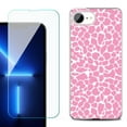 thumbnail image 1 of For For iPhone 16e Phone Case Cover, Shockproof Case with Tempered Glass Screen Protector, by OneToughShield - Giraffe/Pink, 1 of 2