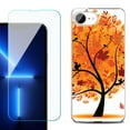 thumbnail image 1 of For For iPhone 16e Phone Case Cover, Shockproof Case with Tempered Glass Screen Protector, by OneToughShield - Golden Tree, 1 of 2