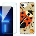 thumbnail image 1 of For For iPhone 16e Phone Case Cover, Shockproof Case with Tempered Glass Screen Protector, by OneToughShield - Lady Bettle, 1 of 2