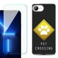 thumbnail image 1 of For For iPhone 16e Phone Case Cover, Shockproof Case with Tempered Glass Screen Protector, by OneToughShield - Pet Crossing, 1 of 2