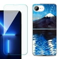 thumbnail image 1 of For For iPhone 16e Phone Case Cover, Shockproof Case with Tempered Glass Screen Protector, by OneToughShield - Starry Night Fuji, 1 of 2