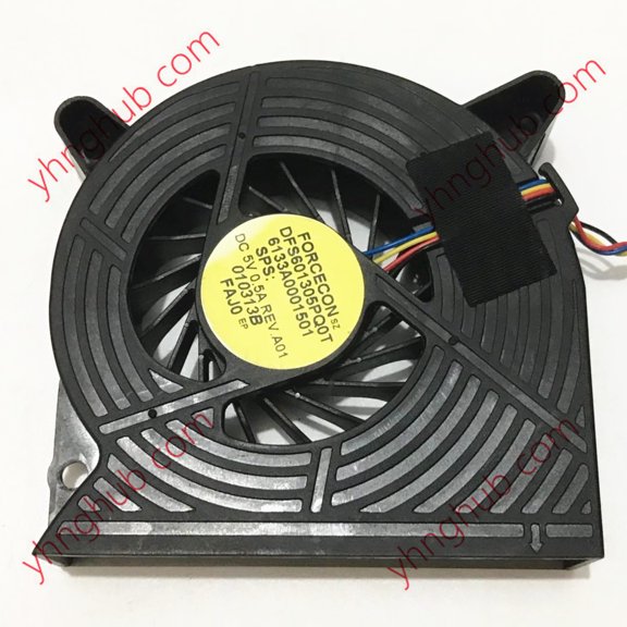For Forcecon DFS601305PQ0T FAJ0 6133A0001501 DC 5V 0.5A 4-Wire Server Cooling Fan