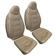 أغطية مقاعد جلدية للسائق والركاب Tan استبدال 1999-2000 F250 350 Lariat XLT