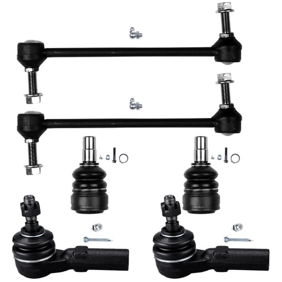 For Ford 2005-2009 Mustang 6x Front Sway Bars Outer Tie Rods Lower Ball Joints