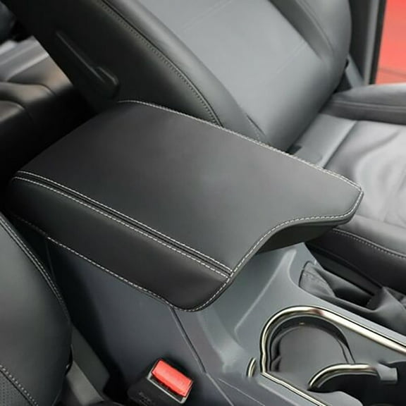 For Ford 2019-21 Interior Leather Center Armrest For Cover Trim Decor