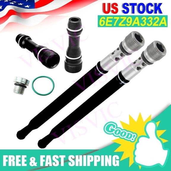 For Ford 6.0 6.0L Powerstroke Diesel Updated Stand Pipe / Dummy Plug Kit 2004-10