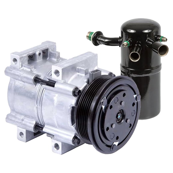 For Ford Aerostar 3.0L 1991 1992 1993 AC Compressor w/ A/C Drier - BuyAutoParts