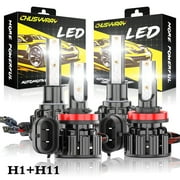 For Ford C-Max 2013-2017 6000K White 4pc H1 H11/H9 LED Headlight High & Low Beam Bulb