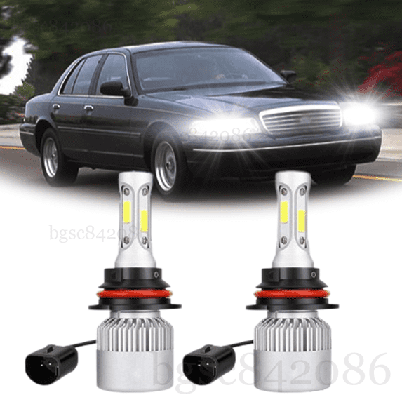 For Ford Crown Victoria 1998-2011 2pc 9007 LED Headlight High/Low Beam Bulbs Kit