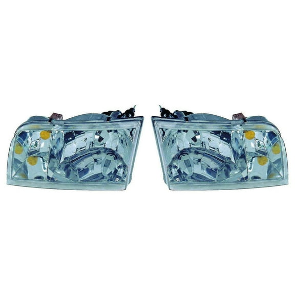 For Ford Crown Victoria Headlight Assembly 2003-2011 Pair Driver and Passenger Side DOT Certified For For FO2502200