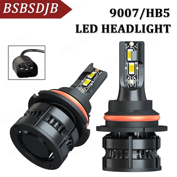 For Ford E-150 E350 Econoline 1995-2007 White LED Headlight Bulbs High/Low Beam