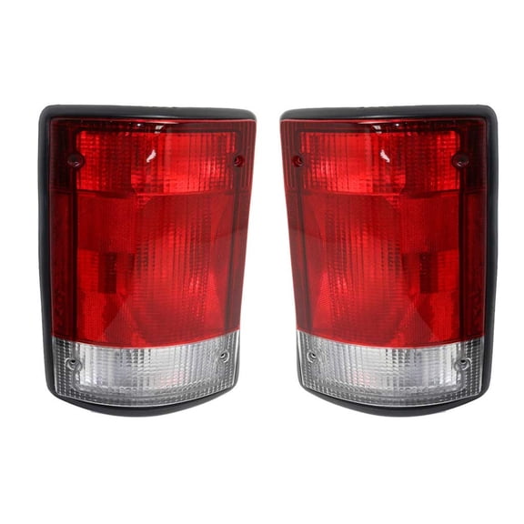 For Ford E-250 2003 Tail Light Driver and Passenger Side | Pair | Combination Type | FO2800114, FO2801114 | F5UZ13405A, F5UZ13404A