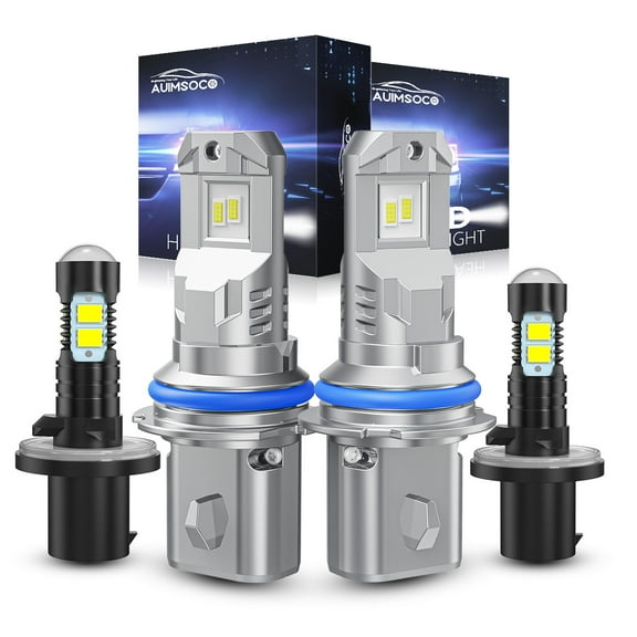 For Ford E-550 Econoline Super Duty 2002 4x LED Headlight+Fog Light Bulbs Kit Plug-N-Play High Power Lamps