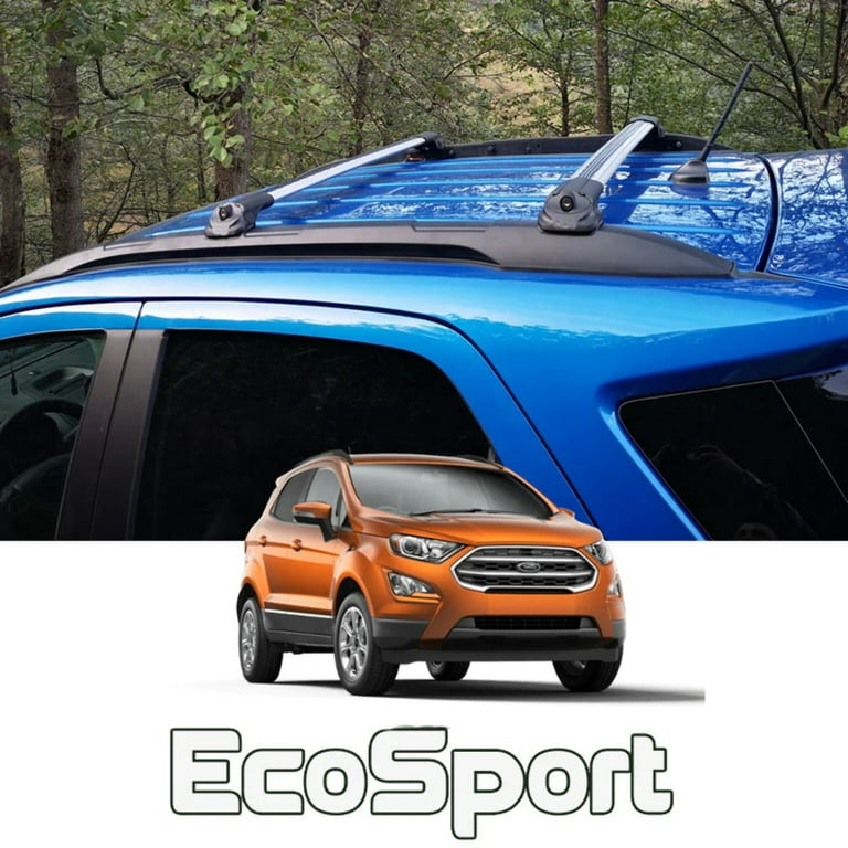 For Ford EcoSport 2018 Up Roof Rack System Aluminium Cross Bar Metal Bracket Lockable Black Walmart