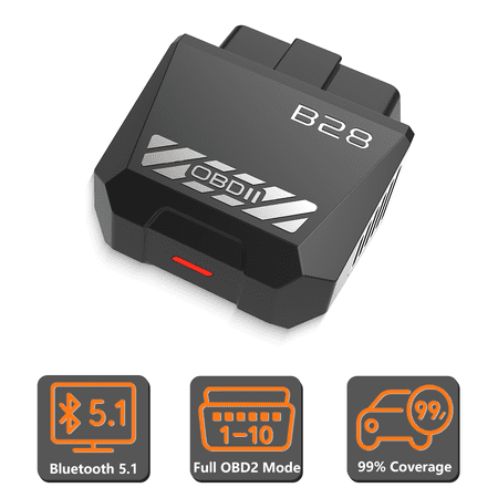 For Ford Edge 1996-2026 OBD2 Bluetooth Car Code Reader, Auto Diagnostic OBD Scanner; For iOS, For Android