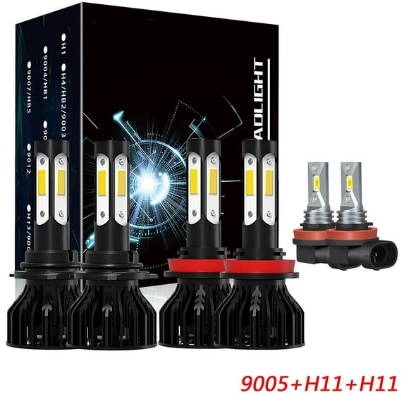For Ford Edge 2007 2008 2009 2010 LED Headlight 9005 High+H11 Low+H11 Fog Light Bulbs Kit 6pcs