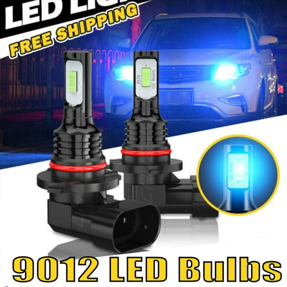 For Ford Edge 2011 2012 2013 2014 2X 8000K 9012 LED Headlight Bulb Kit Upgrade 9005/9006/9012