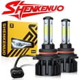 thumbnail image 1 of For Ford Edge 2011 2012 2013 2014 LED Headlight Bulbs 9012 High and Low Beam 2pcs, 1 of 13