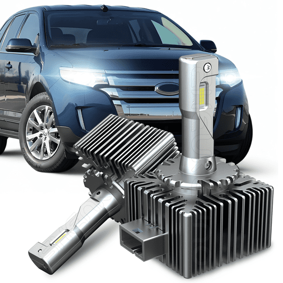 For Ford Edge 2011-2018 2X D3S/D3R LED Headlight Bulbs High/Low Beam White