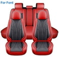 thumbnail image 1 of FANOTEK For Ford Edge Car Seat Cover 5 Seats, Auto Front Rear Cushion Protector Full Set for Fiesta Fusion Mondeo Taurus Black+Red, 1 of 14