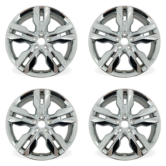 For Ford Edge Chrome Clad OEM Design Wheel 20" 20x8 2011 2012 2013 2014 Set of 4 Replacement Rim 3847 03847