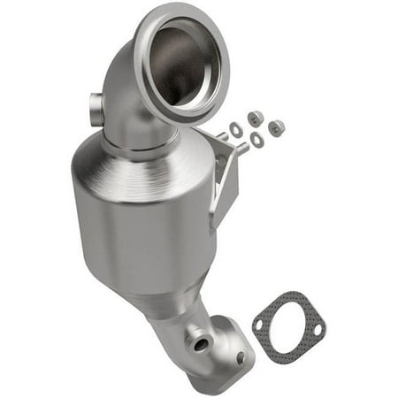 MagnaFlow California Converter 5551837 Direct Fit California Catalytic Converter; 2.5 in. Tubing; Body L-8.375 in.; Overall L-18.125 in.; Stainless Steel;