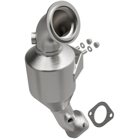 MagnaFlow California Converter 5551837 Direct Fit California Catalytic Converter; 2.5 in. Tubing; Body L-8.375 in.; Overall L-18.125 in.; Stainless Steel;