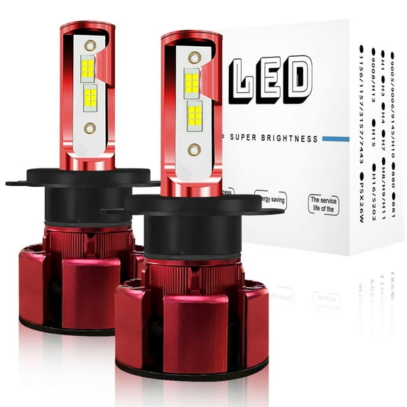 For Ford Escape 2001 2002 2003 2004 LED Headlight Bulbs 9003 H4 High and Low Beam 2pcs