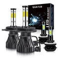thumbnail image 1 of For Ford Escape 2001-2004 - 4x LED Headlight Hi/Low Beam + Fog Light Bulbs brightest, 1 of 12
