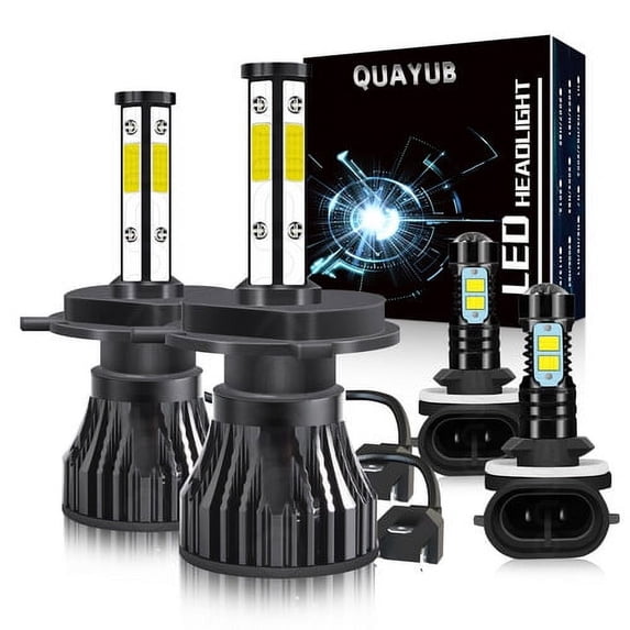 For Ford Escape 2001-2004 - 4x LED Headlight Hi/Low Beam + Fog Light Bulbs brightest